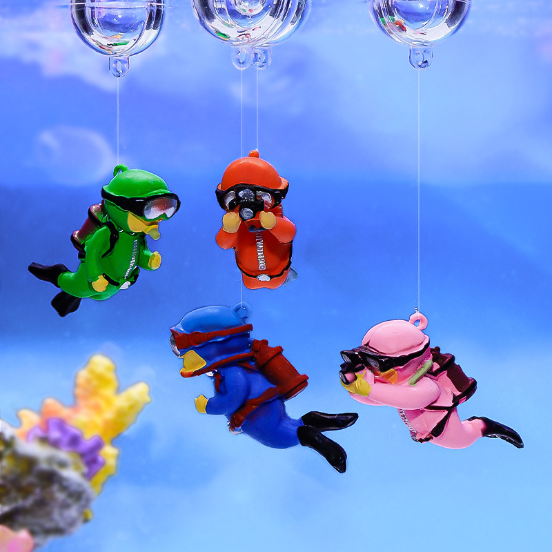 Fish Toys For Aquarium - Aquarium-Taucher-Ornamente, Landschaftsdekoration, Aquarium-Geschenke, beliebt, schwimmend, Hayao