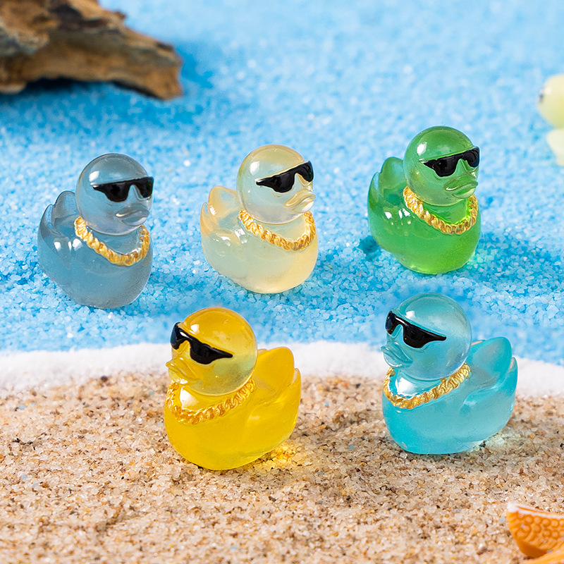 Fish Toys For Aquarium - 10/20 Stück im Dunkeln leuchtende Mini-Enten,