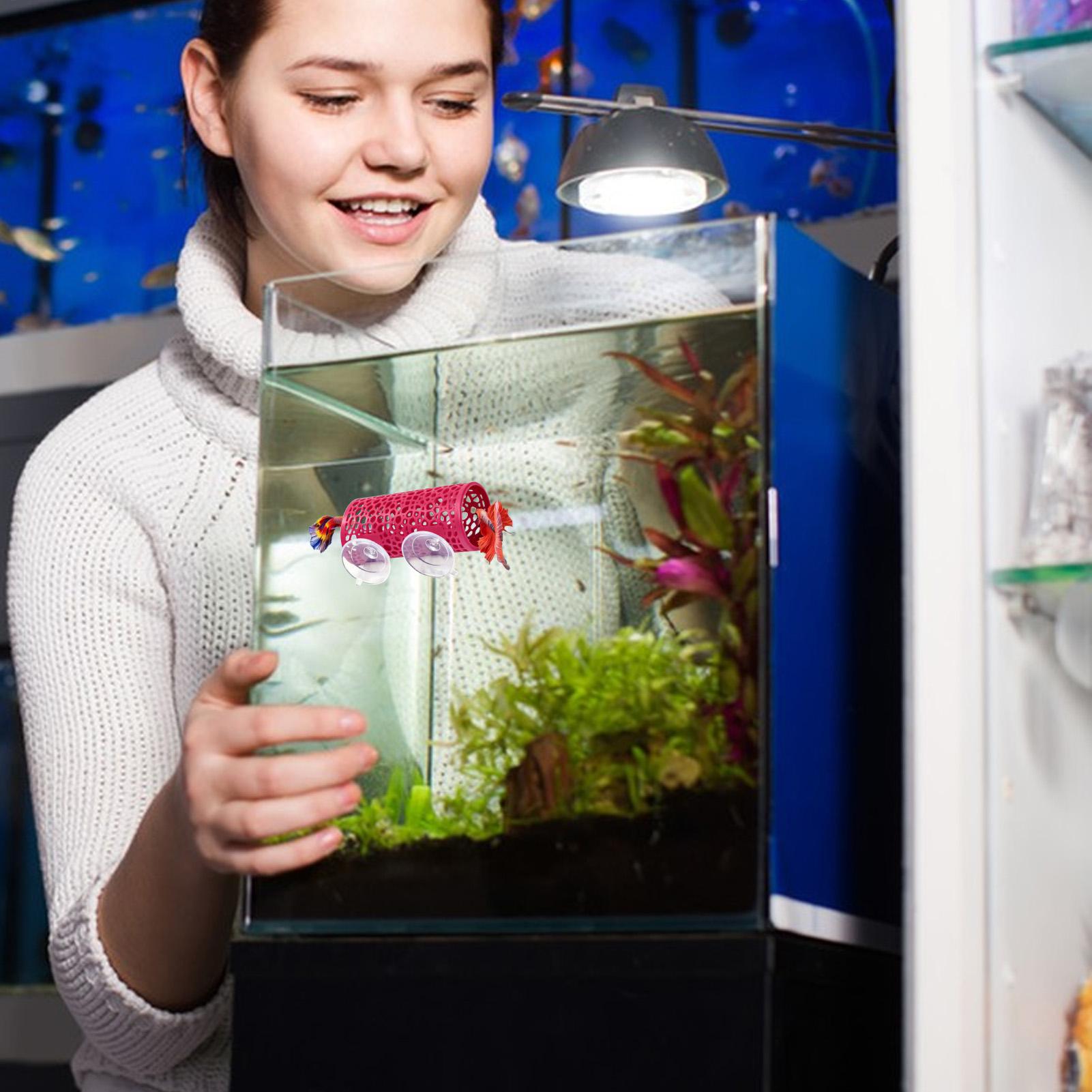 Fish Toys For Aquarium - Betta-Habitat, Ruheplatz, Ornament, Fischtunnel, Spielzeug für