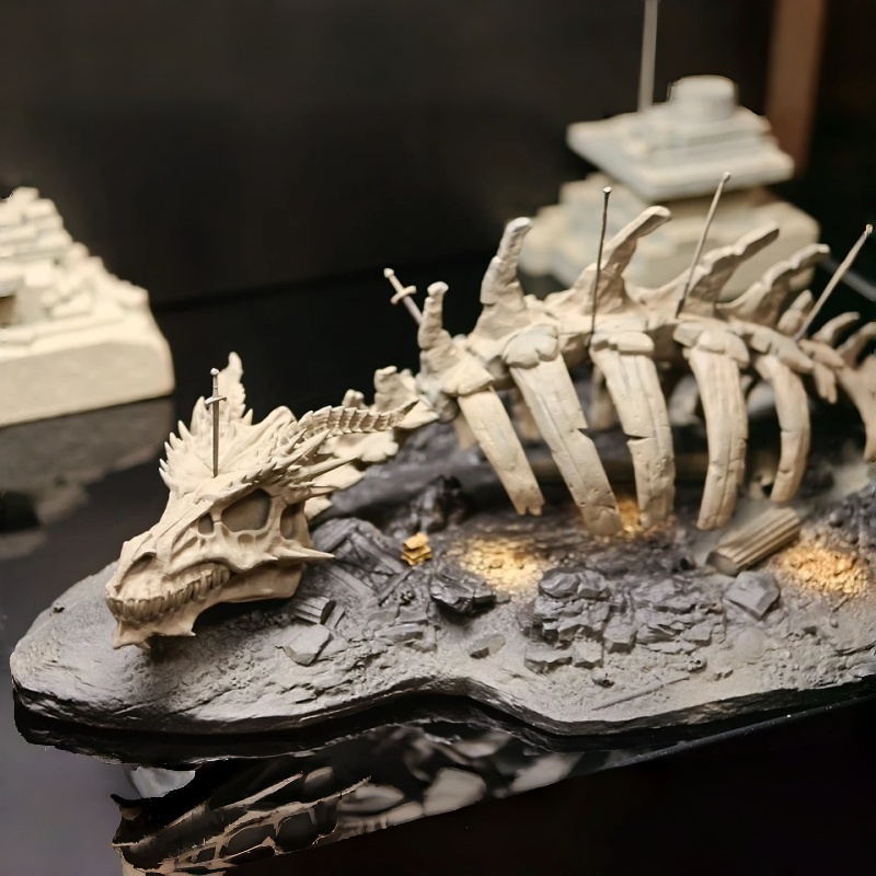 Aquarium Fish Dragon - Aquarium-Ornament, Drachenknochen, Aquascape-Dekoration, 230 mm, Ltcp-521,