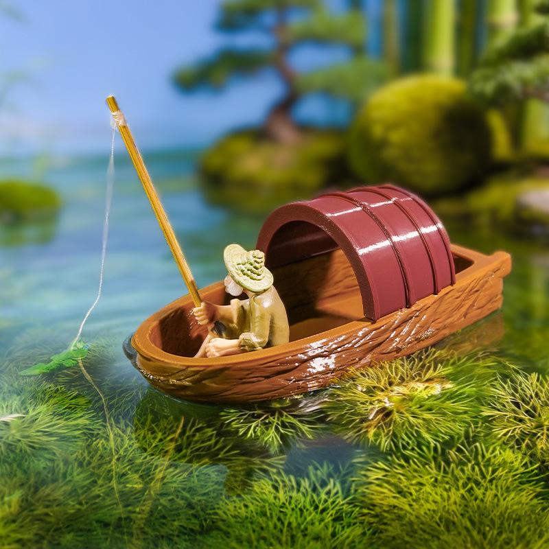 Aquarium Fish Sale - Heißer Verkauf - Schwimmendes Fischerboot Mini-Modell-Set