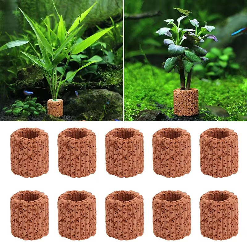 Aquarium Fish Hiding Places - Fester Ring für Wasserpflanzen für Aquarien,