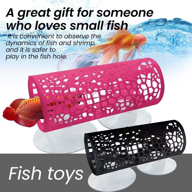 Fish Toys For Aquarium - Aquarium-Fischtunnel-Spielzeug: Betta-Fischtunnel-Verstecke & Spielplatz-Höhlen für Betta,
