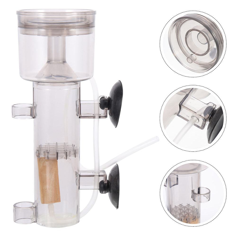 Fish Tank Filter Aquarium - Proteinabschäumer, interner Mini-Aquariumseparator, effizienter Salzwasserfilter für