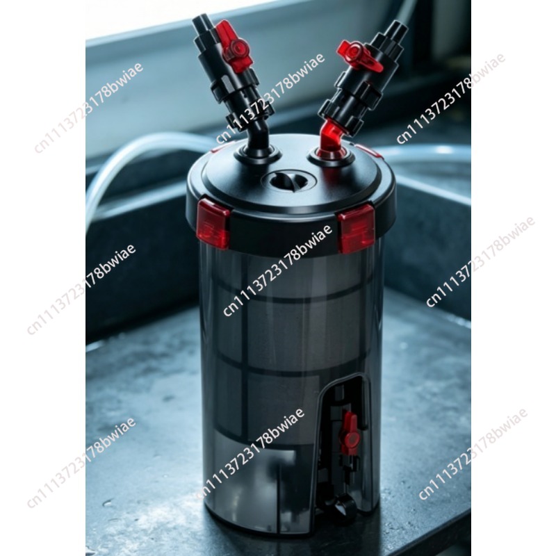 Fish Tank Filter Aquarium - Aquarium-Vorfilterbehälter, geräuscharmer, stromloser Filter, externer 3-in-1-Wasserreinigungsbehälter