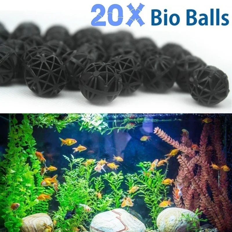 Fish Tank Filter Aquarium - 20Pcs 16mm Aquarium Filter Bio Bälle