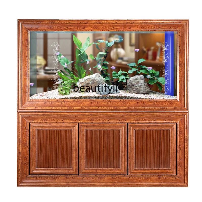 Aquarium Fish Dragon - Chinesischen Stil Redwood-ähnliche Muster Drachen Aquarium
