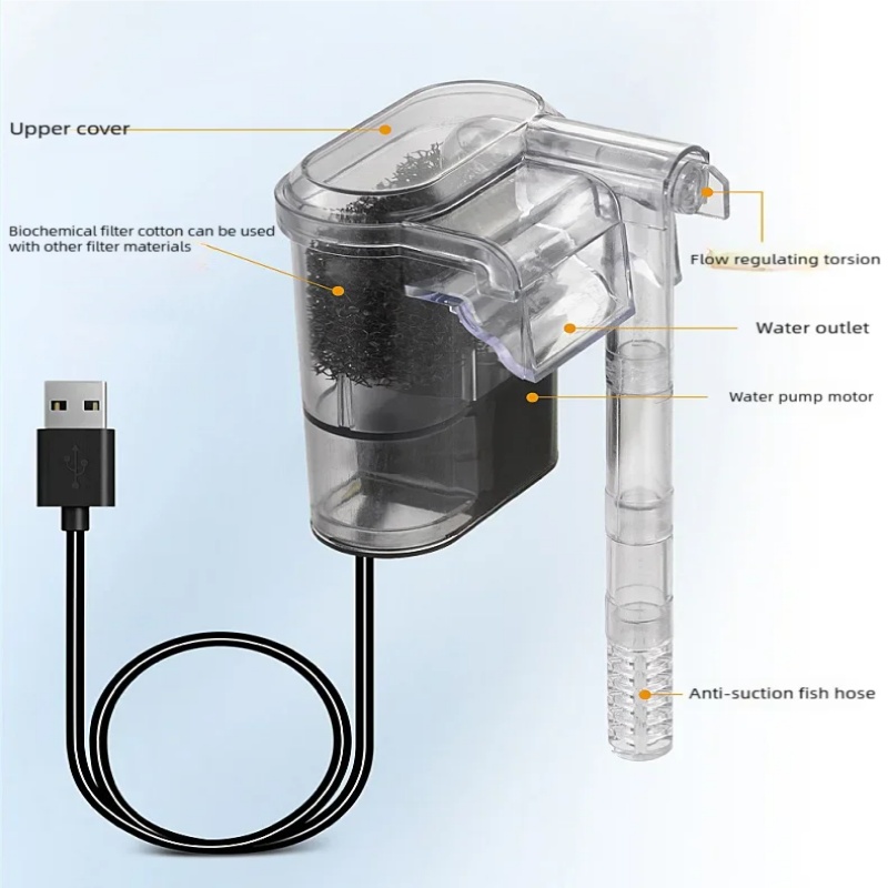 Mini-Hänge-USB-Filter für Aqua – Fish Tank Filter Aquarium Bewertung und Preis