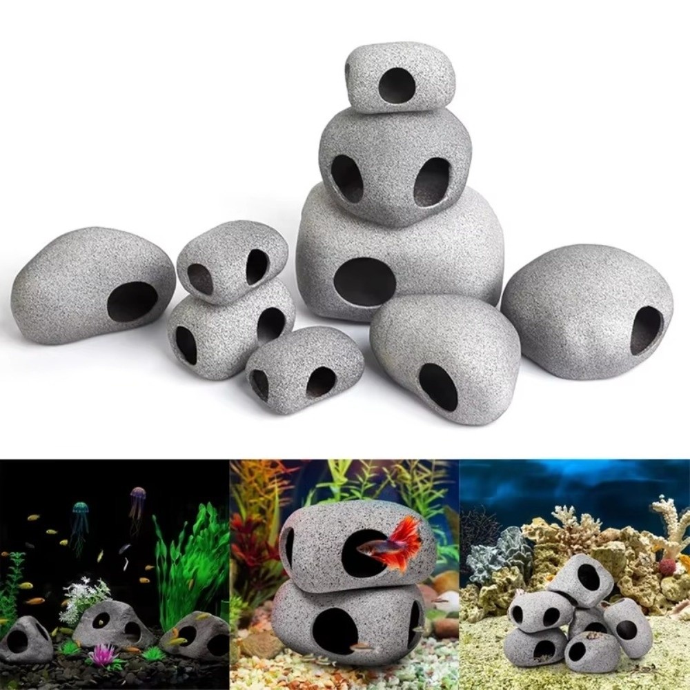 Lila Ton Aquarium Versteckfels – Aquarium Fish Hiding Places Bewertung und Preis