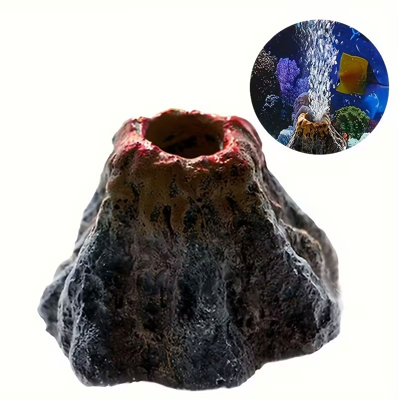 Vulkanischer Sprudelstein für  – Fish Toys For Aquarium Bewertung und Preis