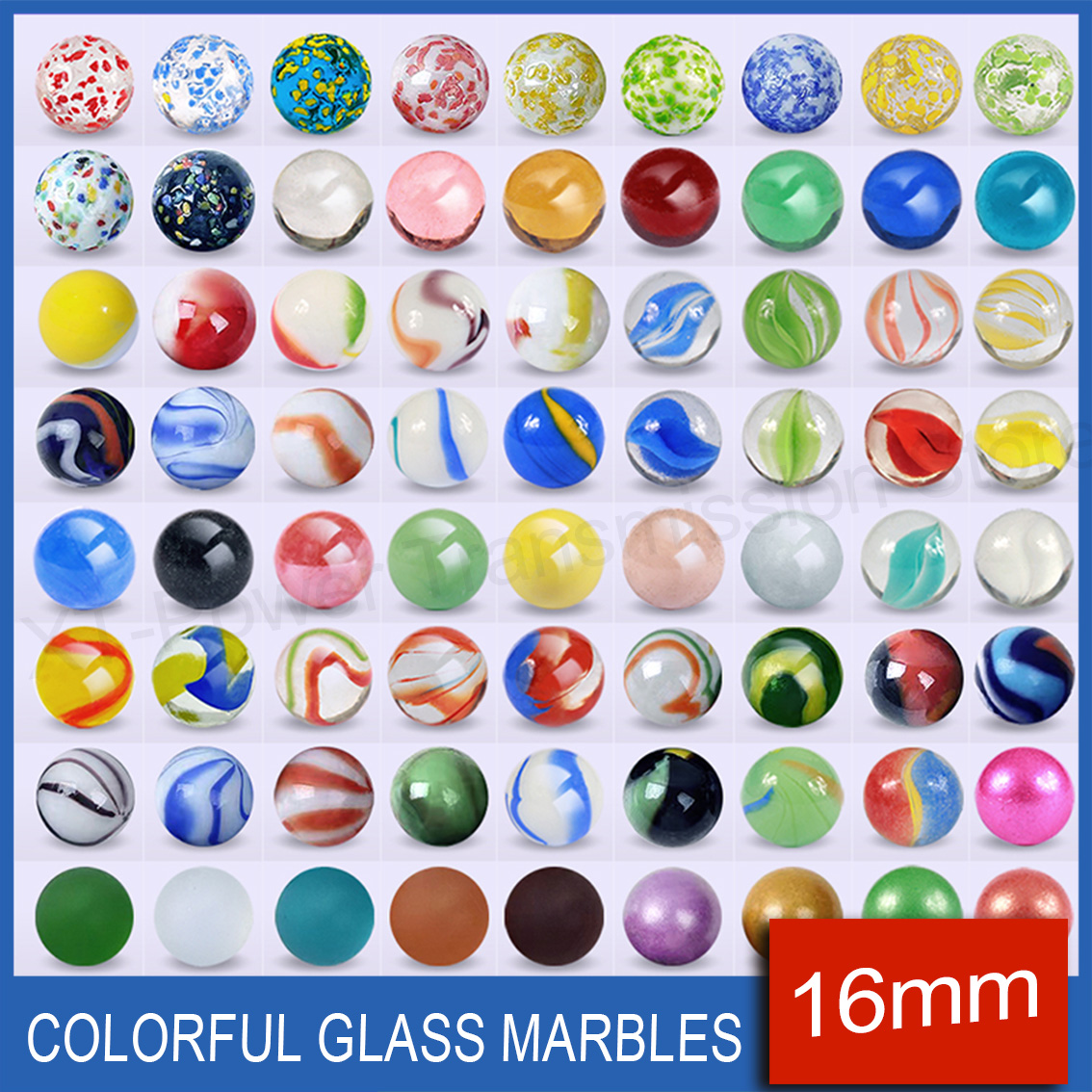 5-90PCS 16mm Bunte Glas Murmel – Aquarium Fish Ball Bewertung und Preis