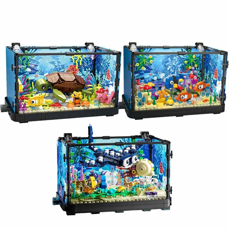 Aquarium-Baustein-Set mit Lich – Fish Toys For Aquarium Bewertung und Preis