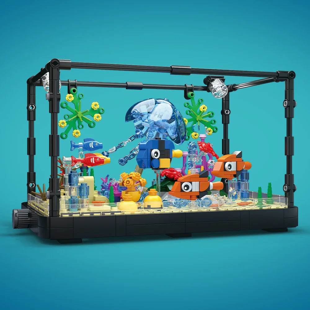 Aquarium-Baustein-Set mit Lich – Fish Toys For Aquarium Bewertung und Preis