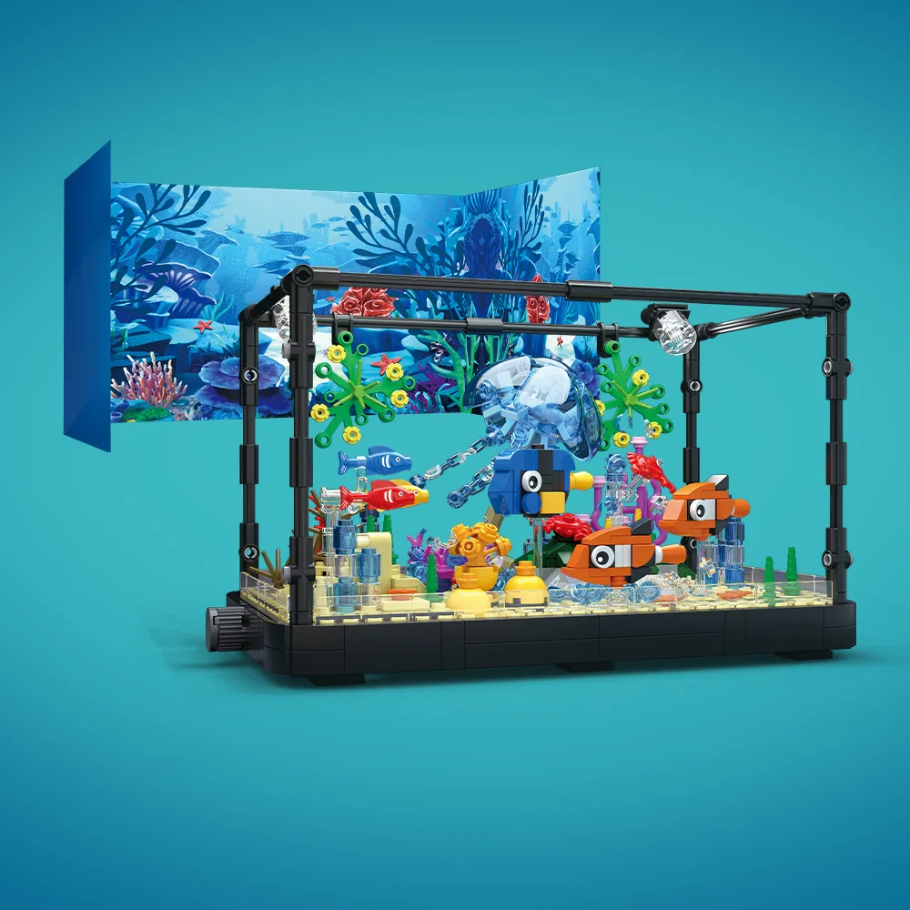 Aquarium-Baustein-Set mit Lich – Fish Toys For Aquarium Bewertung und Preis